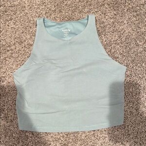 Old Navy Green Fitted Crop Tank Top